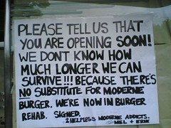 Sign on Moderne pleading for them to re-open - I feel the same way