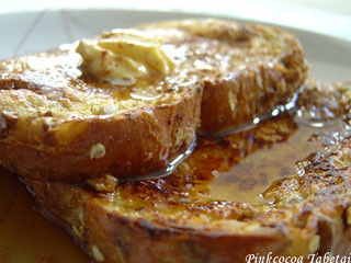 French Toast drenched in yummy lemon syrup