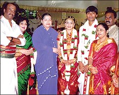 Rajni's daughter marries and see who the guest is Nov 18, 2004