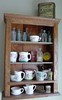 Oak Cabinet & Antique Display