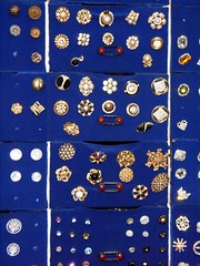 Button drawers in blue