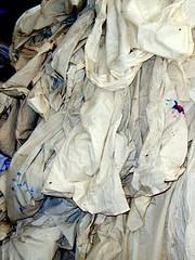 Cottons in the second hand fabric area